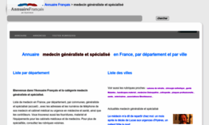 Medecin.annuairefrancais.fr thumbnail