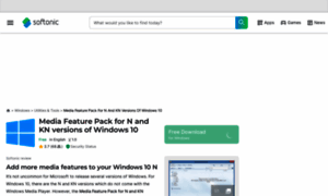 Media-feature-pack-for-n-and-kn-versions-of-windows-10.en.softonic.com thumbnail