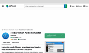 Mediahuman-audio-converter.en.softonic.com thumbnail