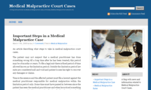 Medical-malpractice-court-cases.com thumbnail