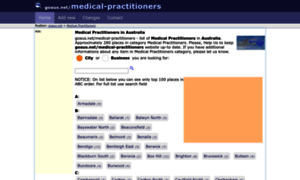 Medical-practitioners.goaus.net thumbnail