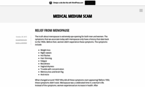 Medicalmediumscam.wordpress.com thumbnail