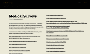 Medicalsurveys.wordpress.com thumbnail