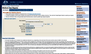 Medicarestatistics.humanservices.gov.au thumbnail