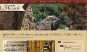 Medieval-restaurant-ardeche.com thumbnail