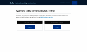 Medphys.matchprogram.org thumbnail