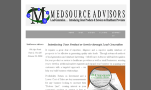 Medsourceadvisors.com thumbnail