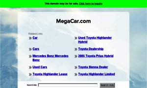Megacar.com thumbnail