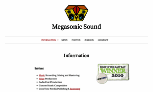 Megasonicsound.com thumbnail