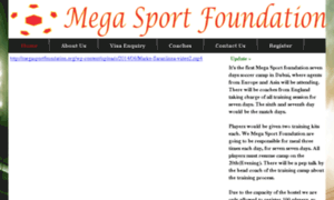Megasportfoundation.org thumbnail