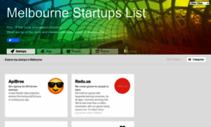 Melbourne.startups-list.com thumbnail