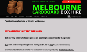 Melbournecardboardboxhire.com.au thumbnail