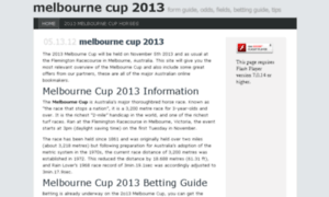 Melbournecup2013.com thumbnail