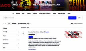 Melbournetheatrecalendar.com.au thumbnail