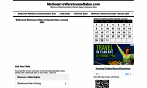 Melbournewarehousesales.com thumbnail