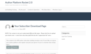 Members.authorplatformrocket.com thumbnail