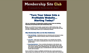 Membershipsiteclub.com thumbnail