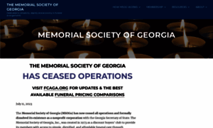 Memorialsocietyofgeorgia.org thumbnail