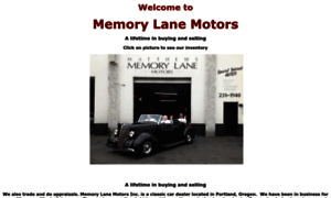 Memorylaneclassiccars.com thumbnail