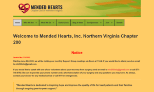 Mendedhearts200.org thumbnail