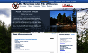 Menominee-nsn.gov thumbnail