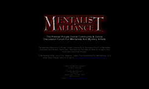 Mentalistalliance.com thumbnail