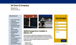 Mentorgaragedoorcontractor.com thumbnail