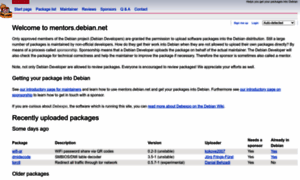 Mentors.debian.net thumbnail