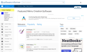 Menu-creation.software.informer.com thumbnail