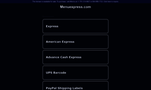 Menuexpress.com thumbnail