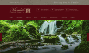 Meridithfuneralhome.com thumbnail