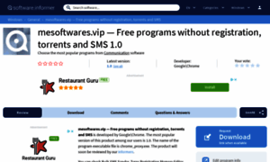 Mesoftwares-vip-free-programs-without-re.software.informer.com thumbnail