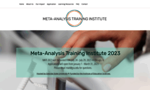 Meta-analysis-training-institute.com thumbnail