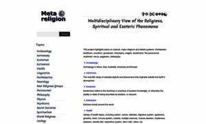 Meta-religion.com thumbnail