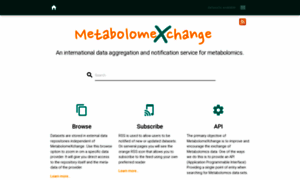 Metabolomexchange.org thumbnail