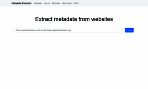 Metadata-extractor.org thumbnail