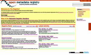 Metadataregistry.org thumbnail