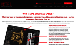 Metalbusinesscards.com thumbnail