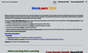 Metalearning.chalearn.org thumbnail