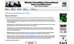 Metalsconsultinginternational.com thumbnail