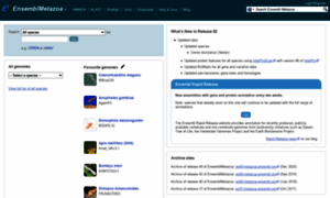 Metazoa.ensembl.org thumbnail