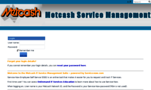 Metcash.service-now.com thumbnail