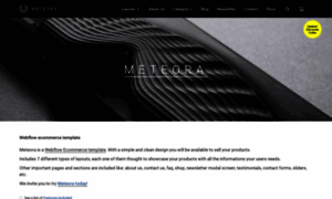 Meteora.webflow.io thumbnail