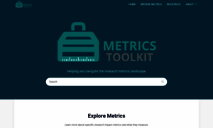 Metrics-toolkit.org thumbnail