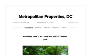Metropolitanpropertiesdc.com thumbnail