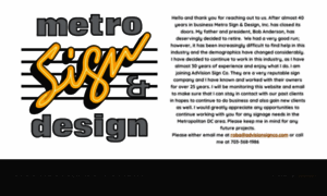 Metrosign.com thumbnail