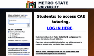 Metrostate.mywconline.net thumbnail