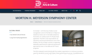 Meyerson.dallasculture.org thumbnail