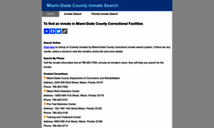 Miamidadeinmatesearch.org thumbnail