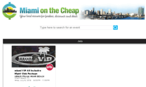 Miamionthecheap.wantickets.com thumbnail